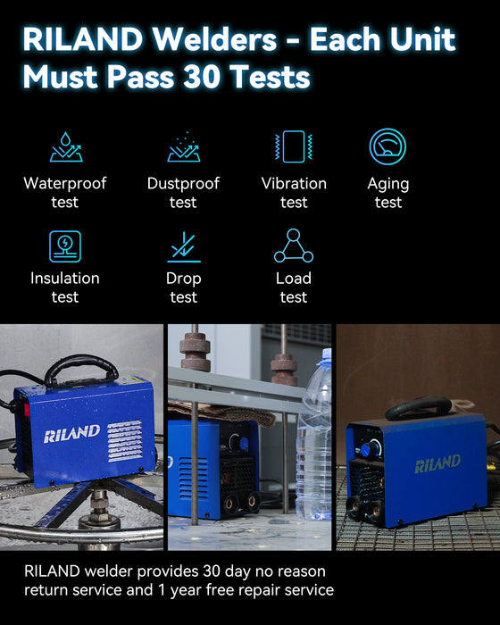Riland Welder MMA120E Portable ARC Welding Machine with Synergic Control
