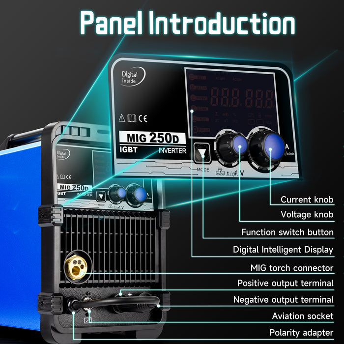 Riland Welder MIG250D Professional All-in-one Welder