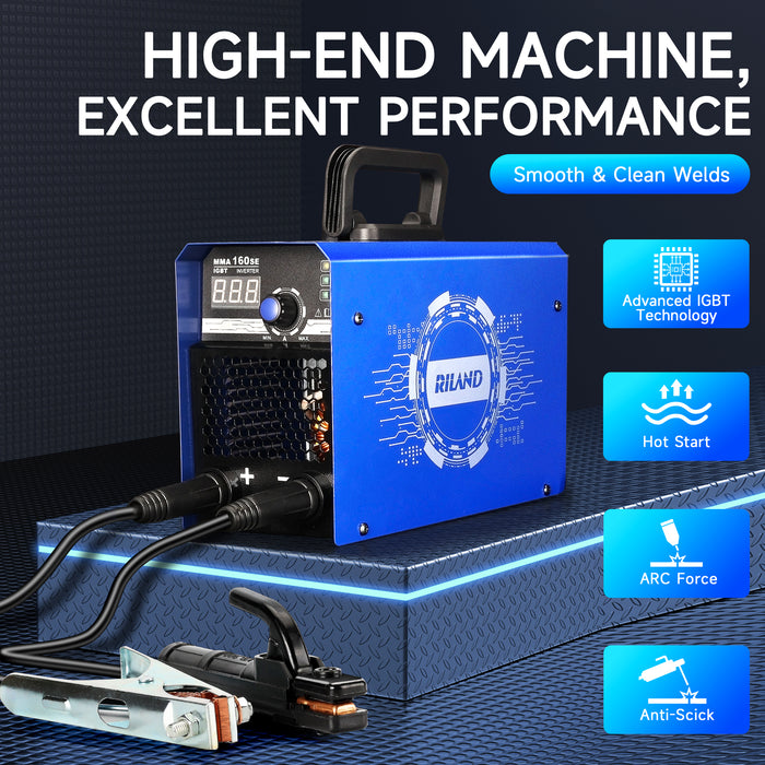 Riland Welder MMA160SE 110/220V Intelligent Protection Welding Machine
